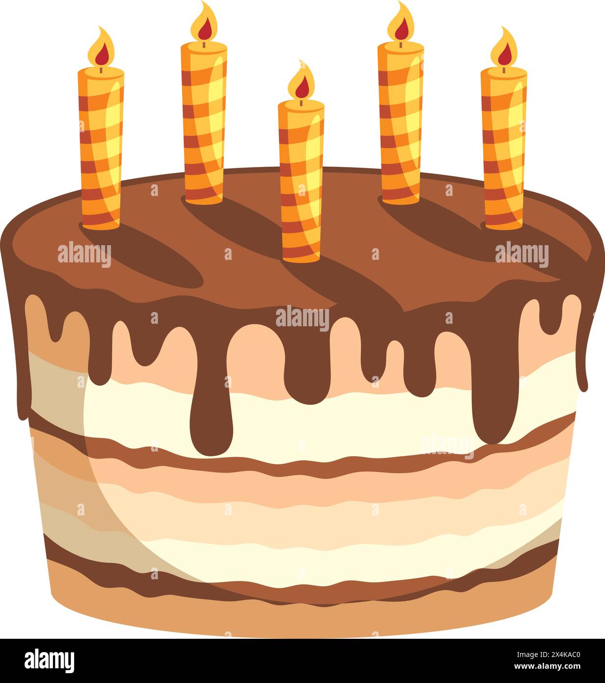 birthday cake sweet Stock Vector Image & Art - Alamy