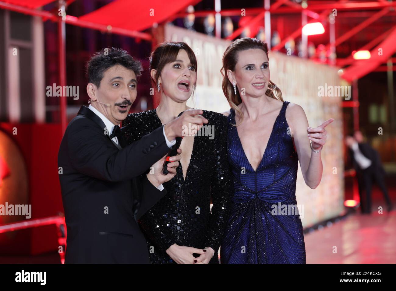 Rome, Italy May 3, 2024 Protagonists of the red carpet of the 2024