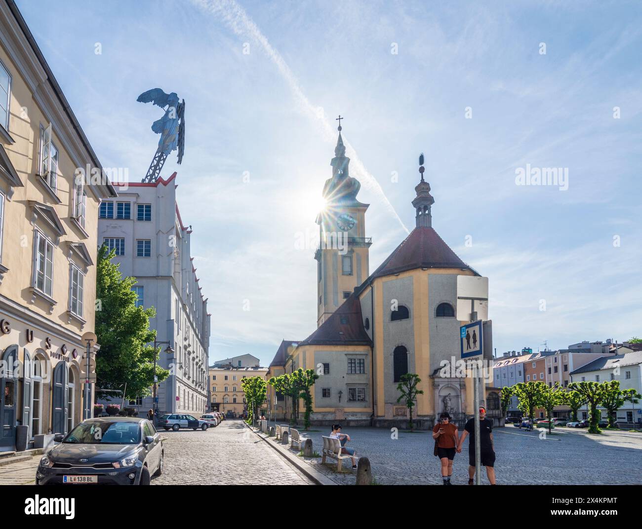 Linz church stadtpfarrkirche square hi-res stock photography and images ...