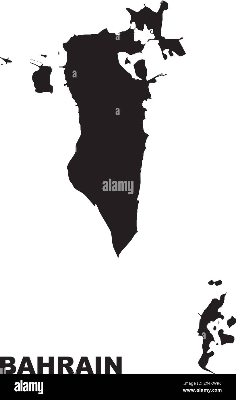 Bahrain map icon,vector illustration symbol design Stock Vector Image ...