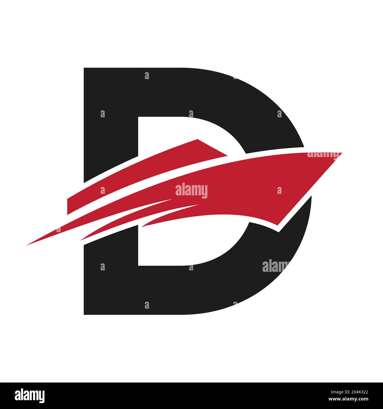Initial Letter D Boat Logo For Yacht Sign. Maritime Symbol Vector ...