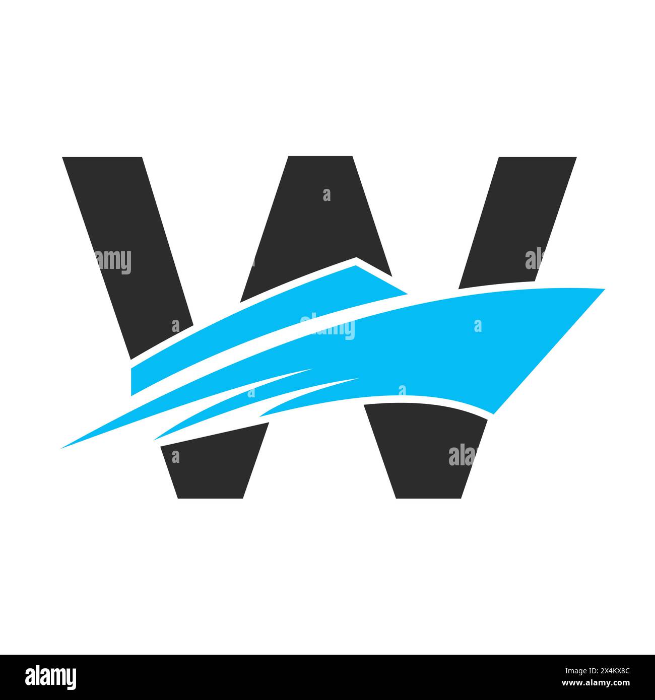 Initial Letter W Boat Logo For Yacht Sign. Maritime Symbol Vector ...