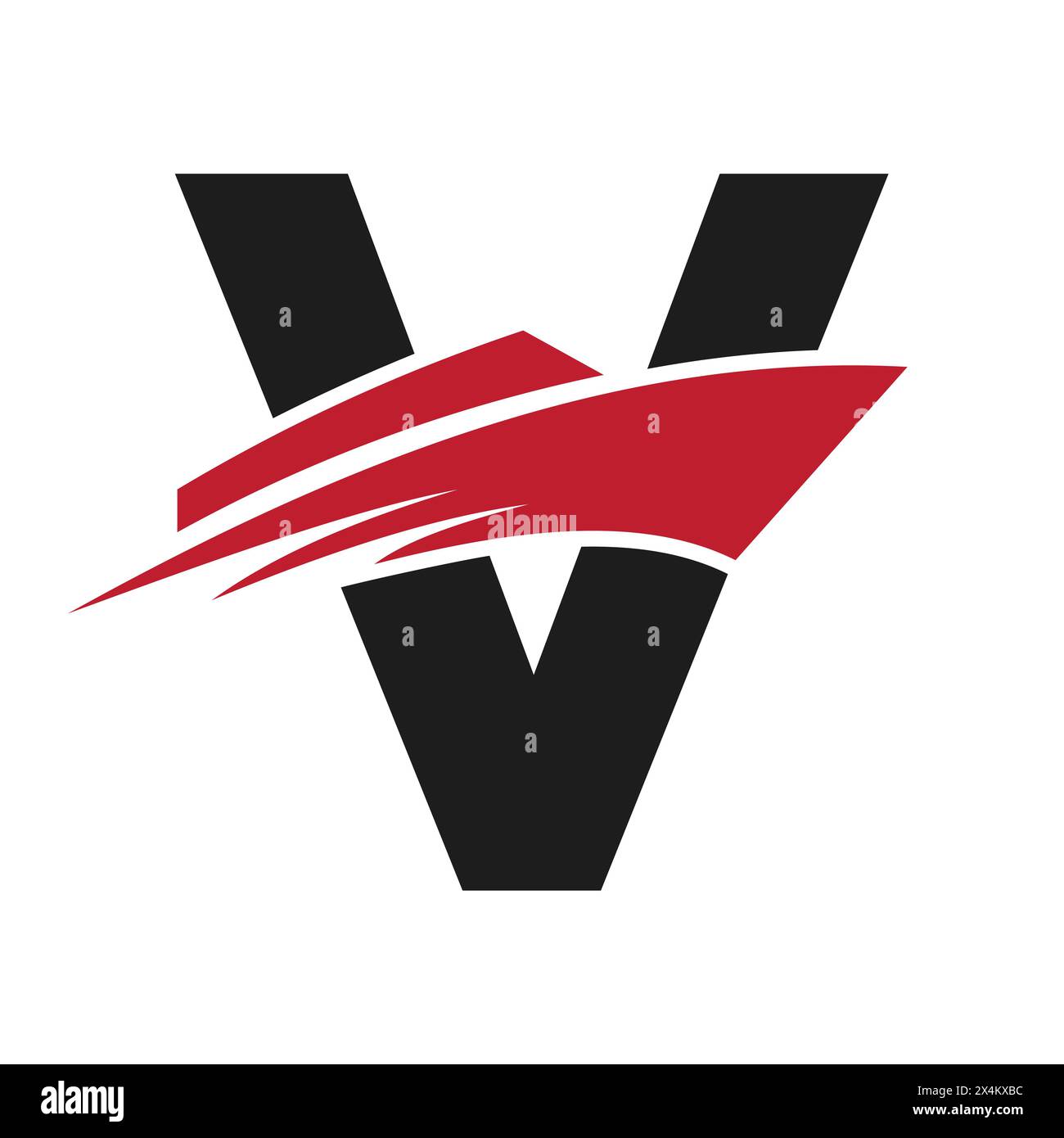 Initial Letter V Boat Logo For Yacht Sign. Maritime Symbol Vector ...