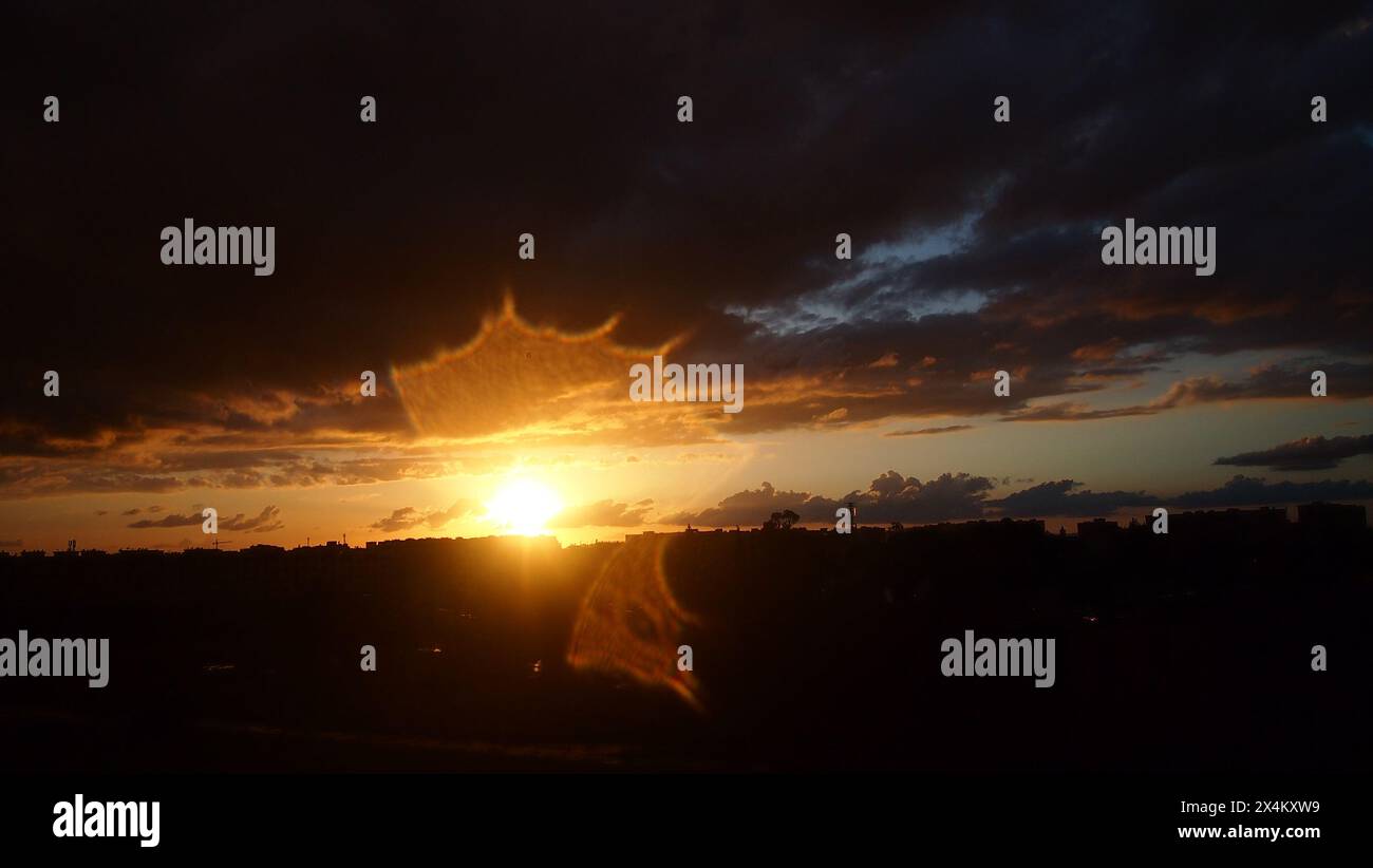 Sunset background images Stock Photo
