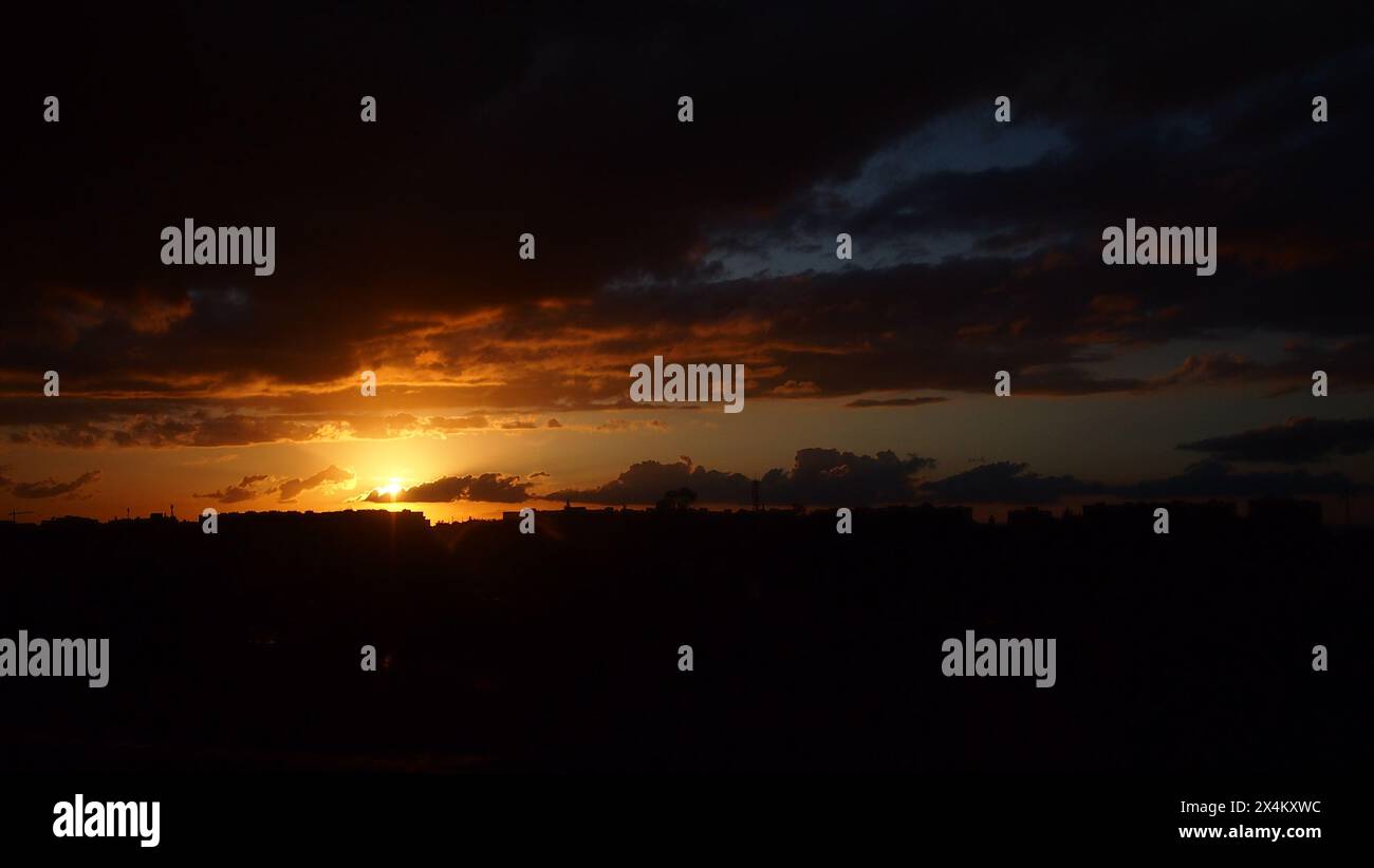 Sunset background images Stock Photo