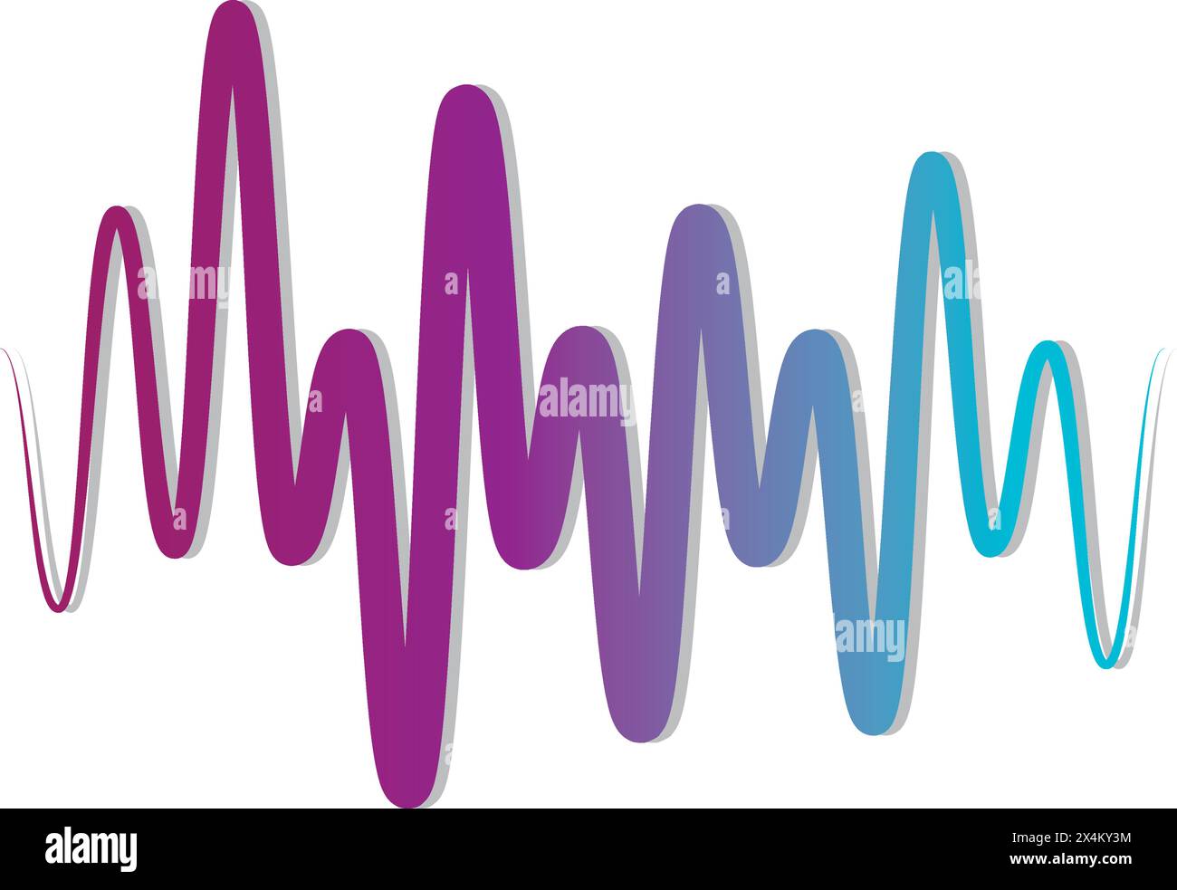 Sound wave logo vector illustration template design Stock Vector Image ...