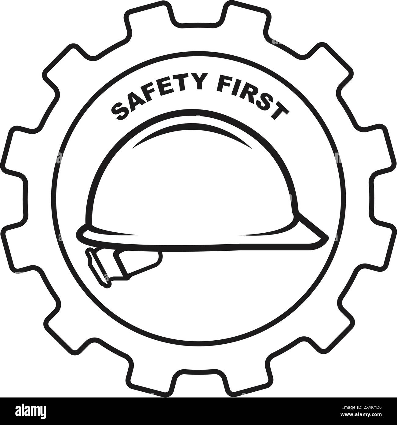 Safety first logo,vector illustration symbol design Stock Vector Image