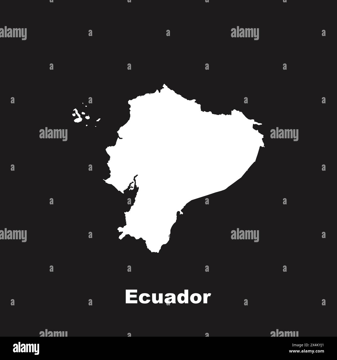 Ecuador map icon,vector illustration symbol design Stock Vector Image ...