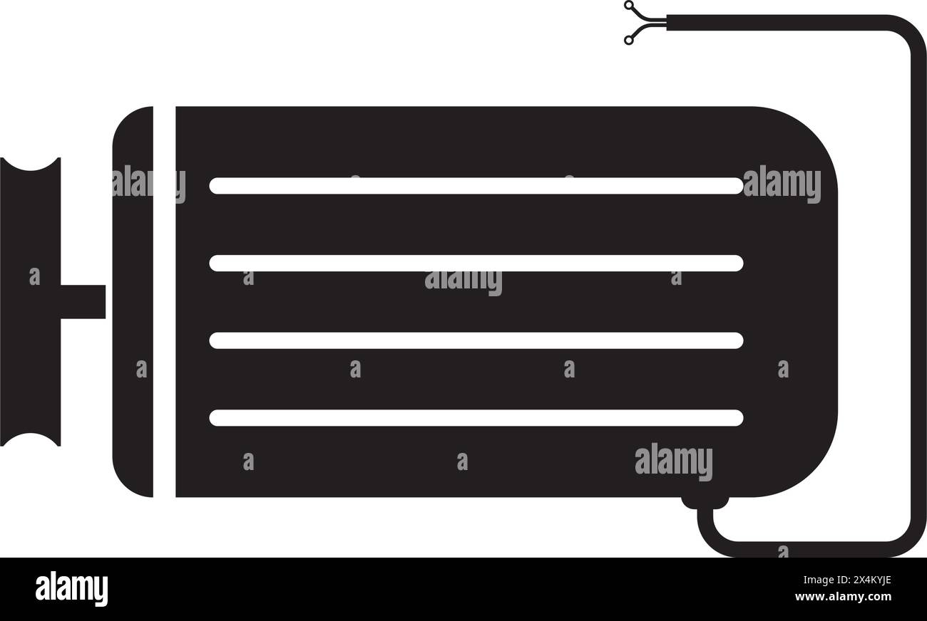 Electric dynamo icon,illustration flat design Stock Vector