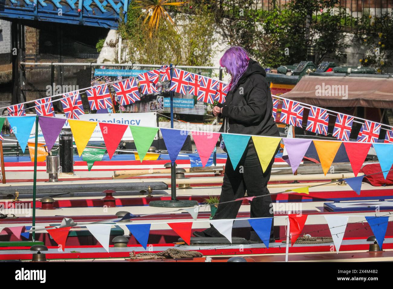 London, UK, 04th May 2024. On the 'Iquitos', decorations of the boat