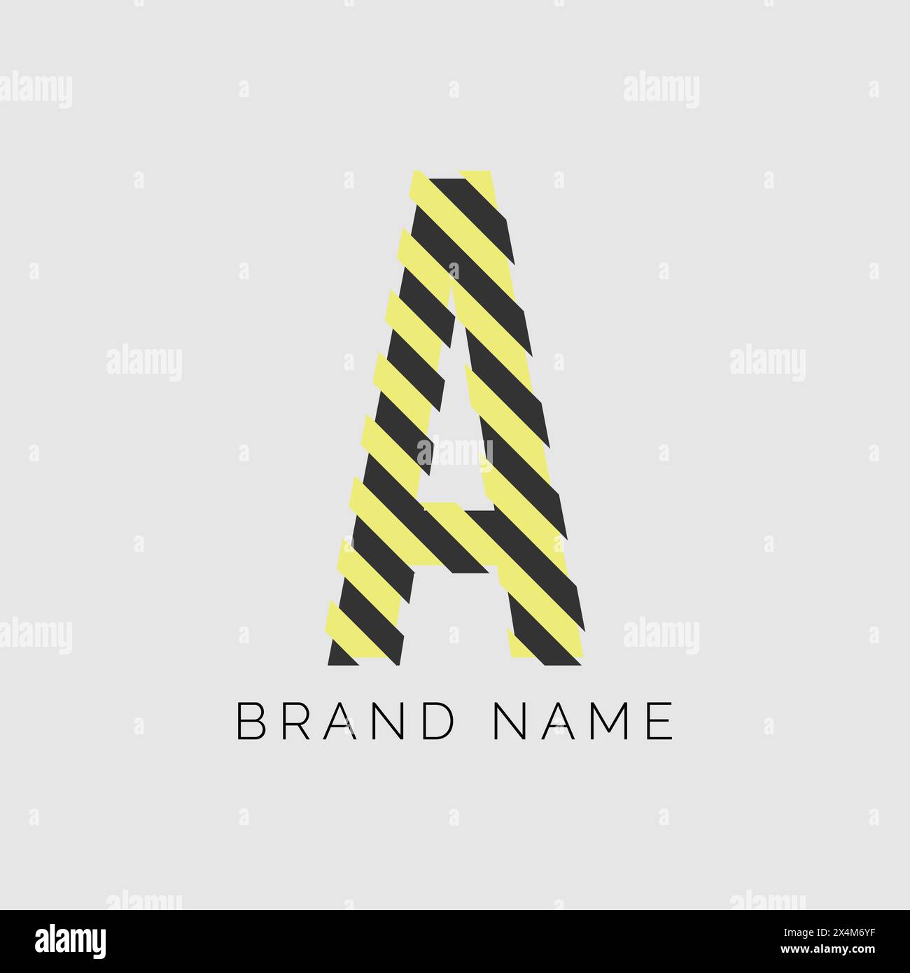 letter A logo, divider color design. Alphabet A for energy labels, rock ...