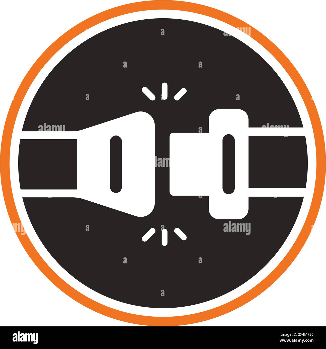 seat belt logo vector illustration template design Stock Vector