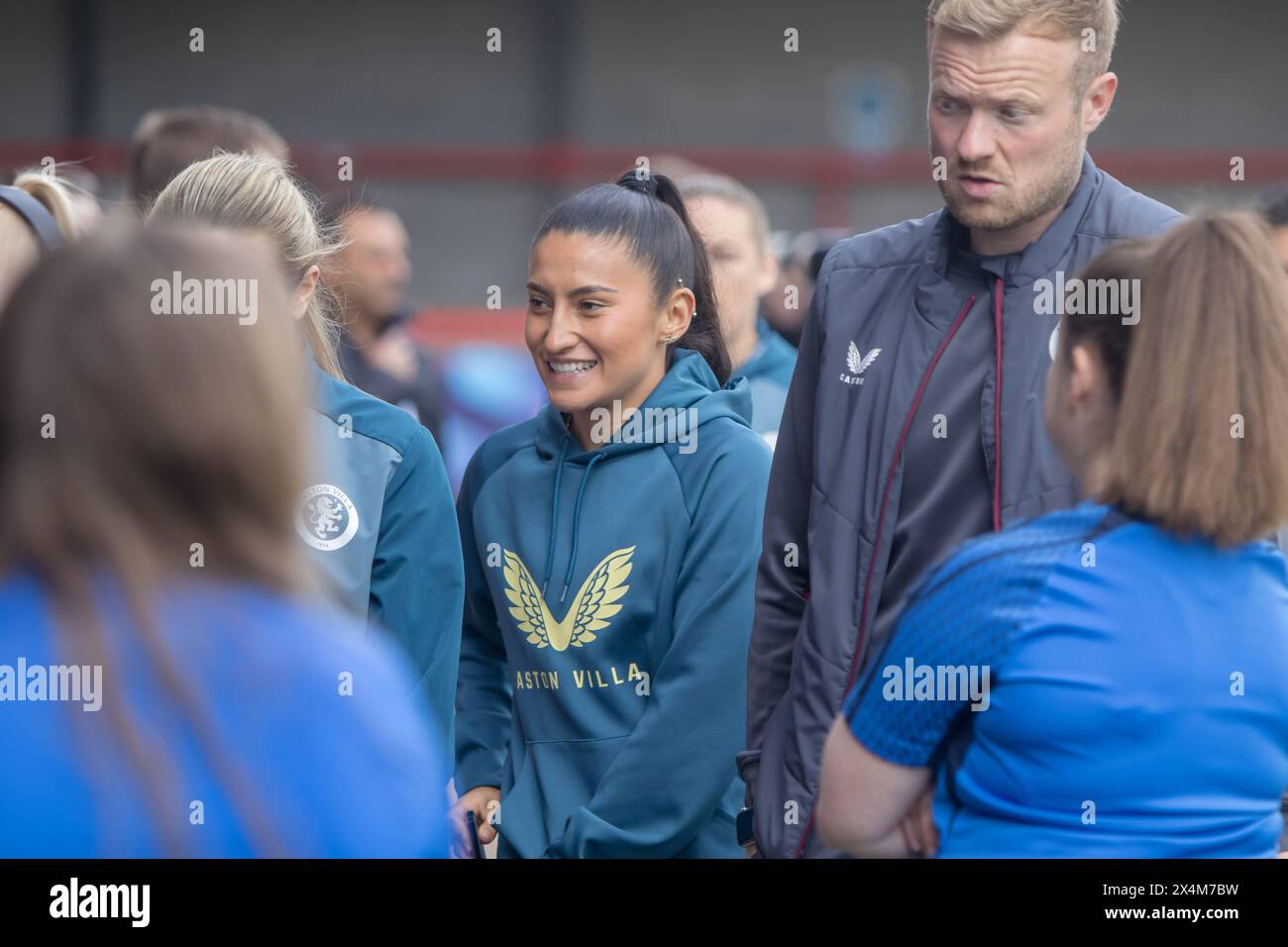 Crawley, UK. 04th May, 2024. Crawley, England, May 4th 2024: Mayumi Pacheco (33 Aston Villa) ahead of the Barclays Womens Super League game between Brighton and Aston Villa at Broadfield Stadium, Crawley. (Tom Phillips/SPP) Credit: SPP Sport Press Photo. /Alamy Live News Stock Photo