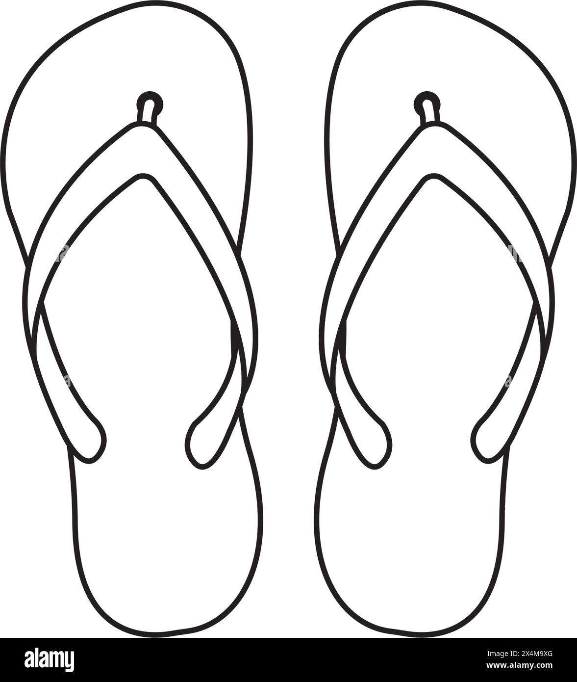 flip-flops icon vector illustration symbol design Stock Vector