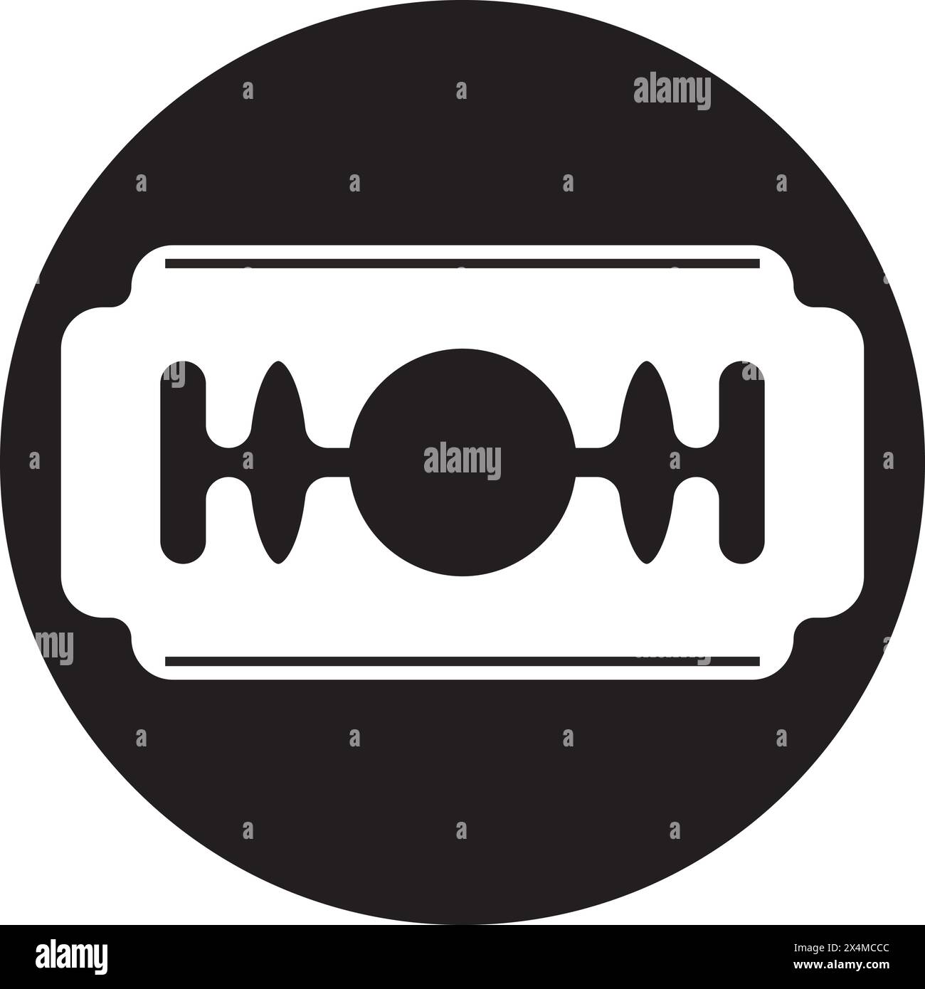 razor icon vector illustration simple logo design Stock Vector