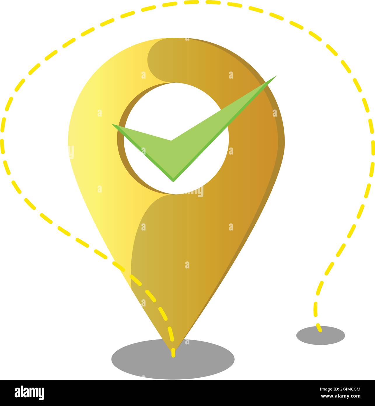 marker with white dot vector illustration, locator_ Stock Vector