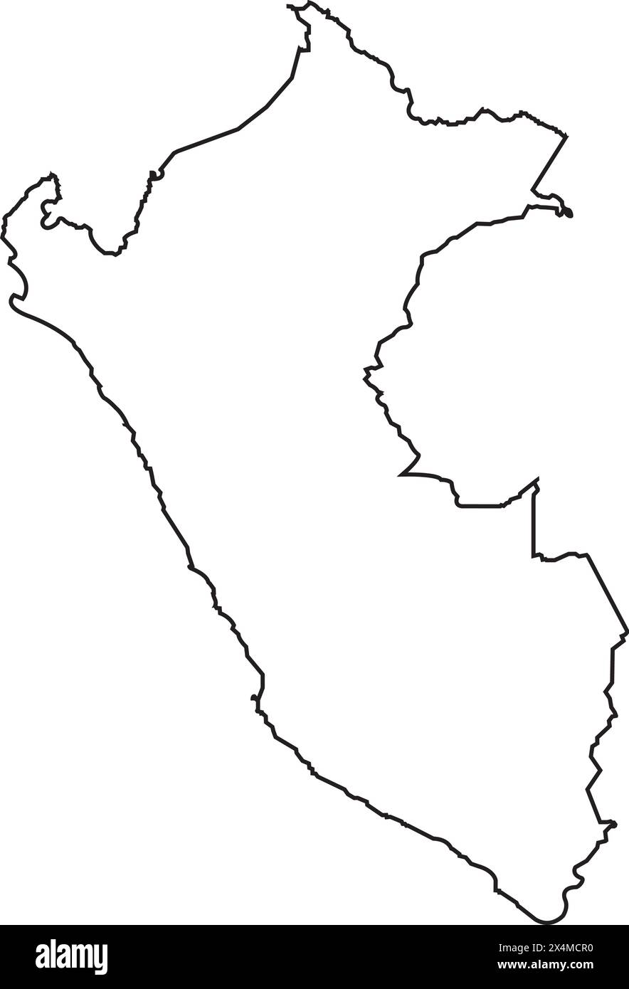 Peru map icon vector illustration symbol design Stock Vector