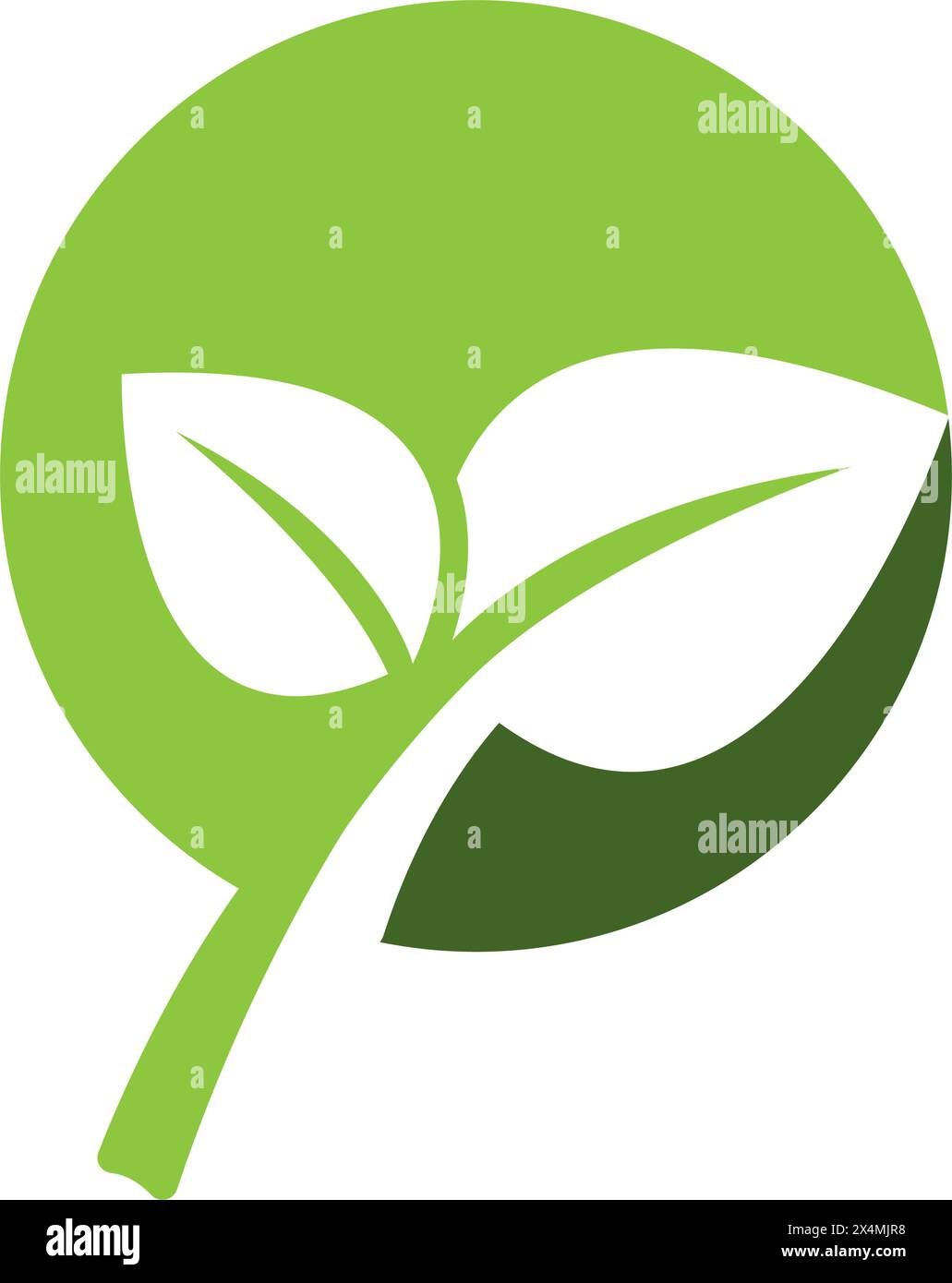 Leaf icon vector illustration simple template design Stock Vector Image ...