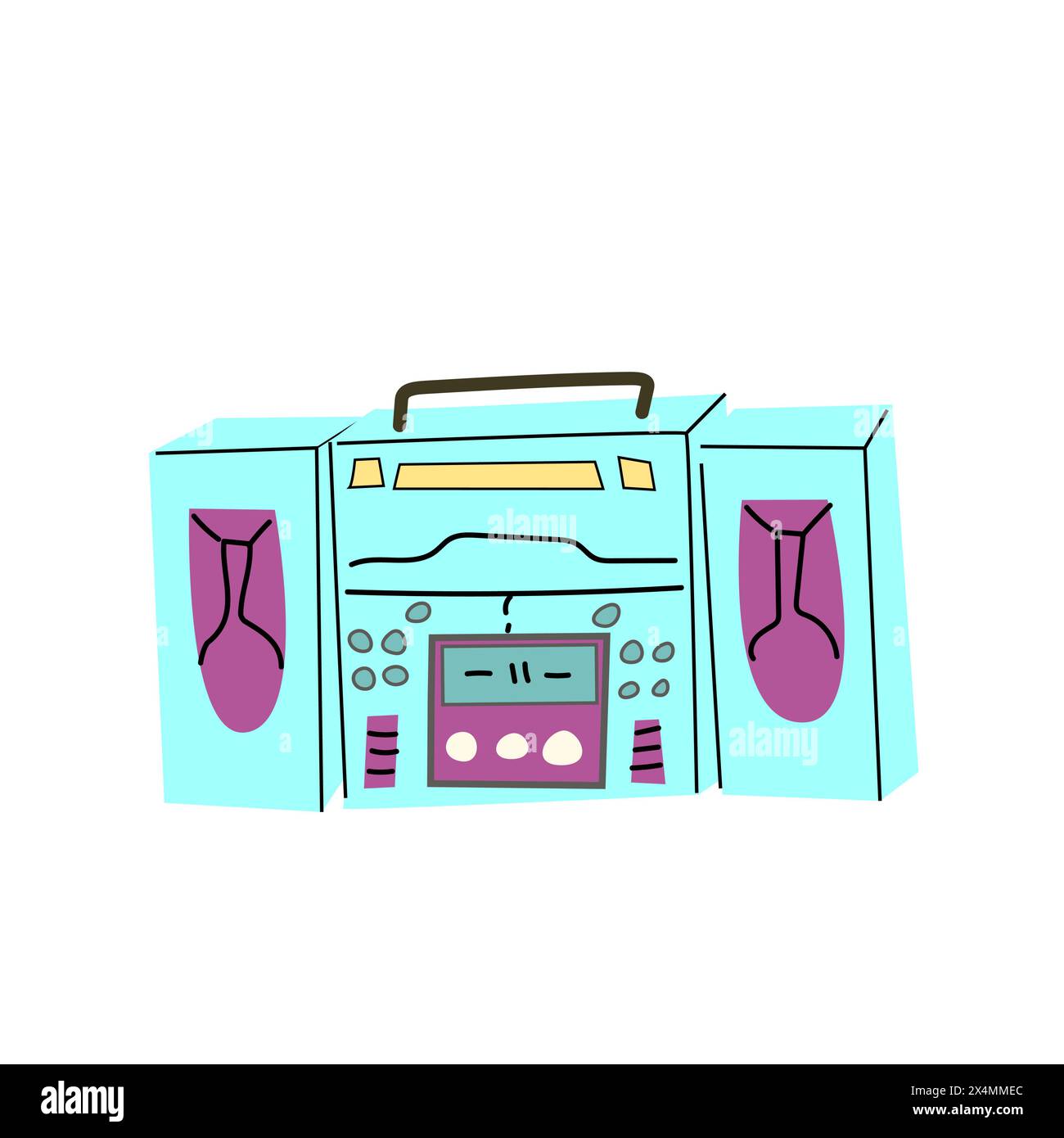 90s retro element or 80s, stereo music or y2k element, retro style. Can ...