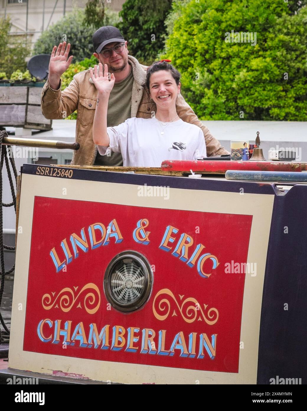 London, UK. 04th May, 2024. On 'The Last Farthing', Linda and Eric wave