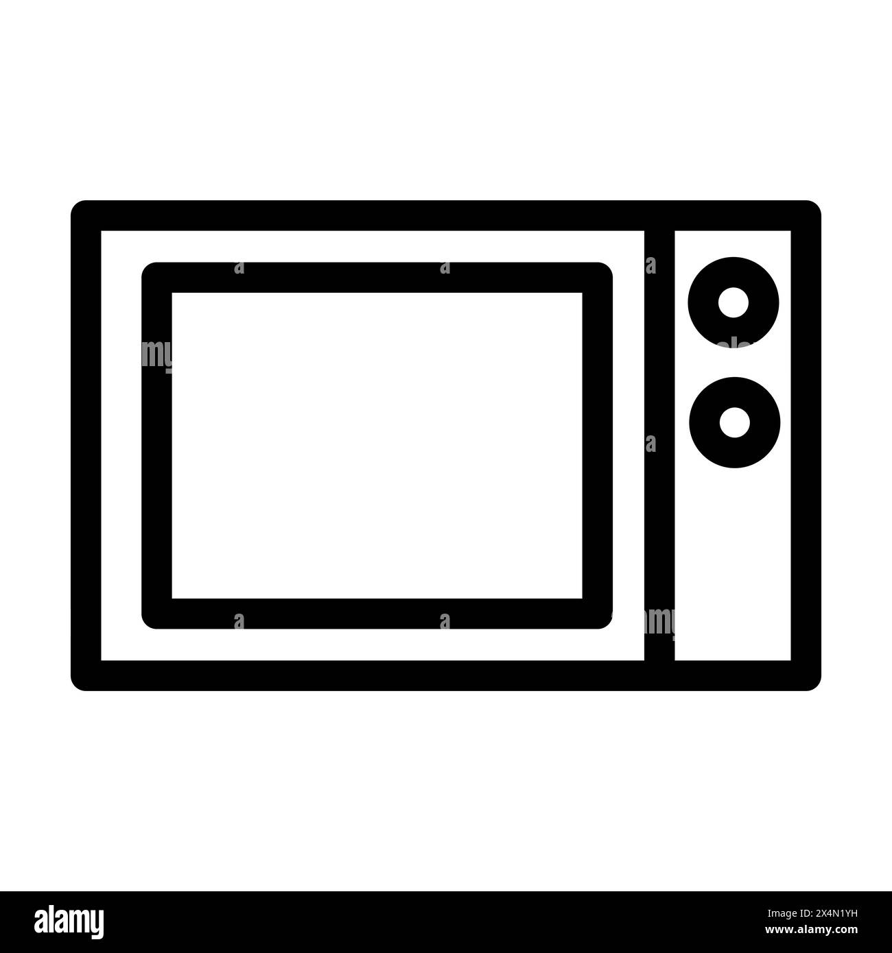 Microwave icon from appliances set. Vector isolated illustration. Stock Vector