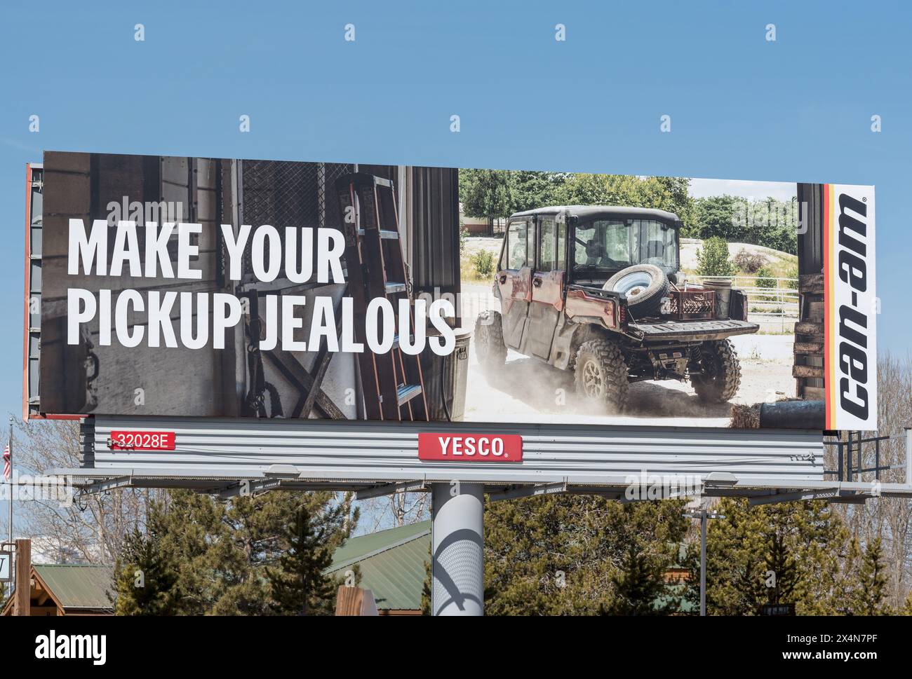 Billboard advertising a UTV (Utility Task Vehicle) in Fairfield, Idaho