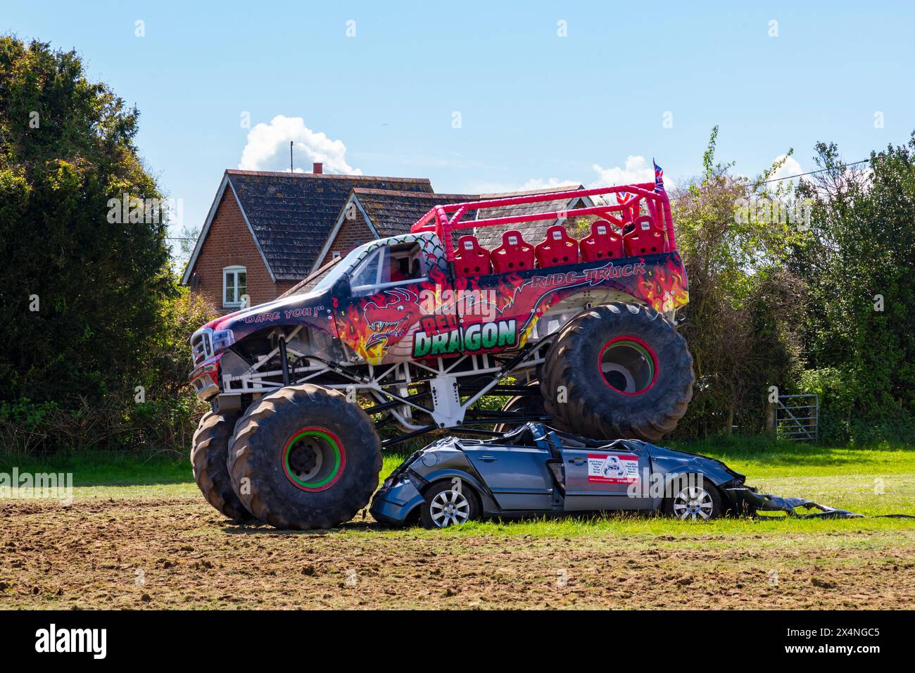 Monster truck red hires stock photography and images Alamy
