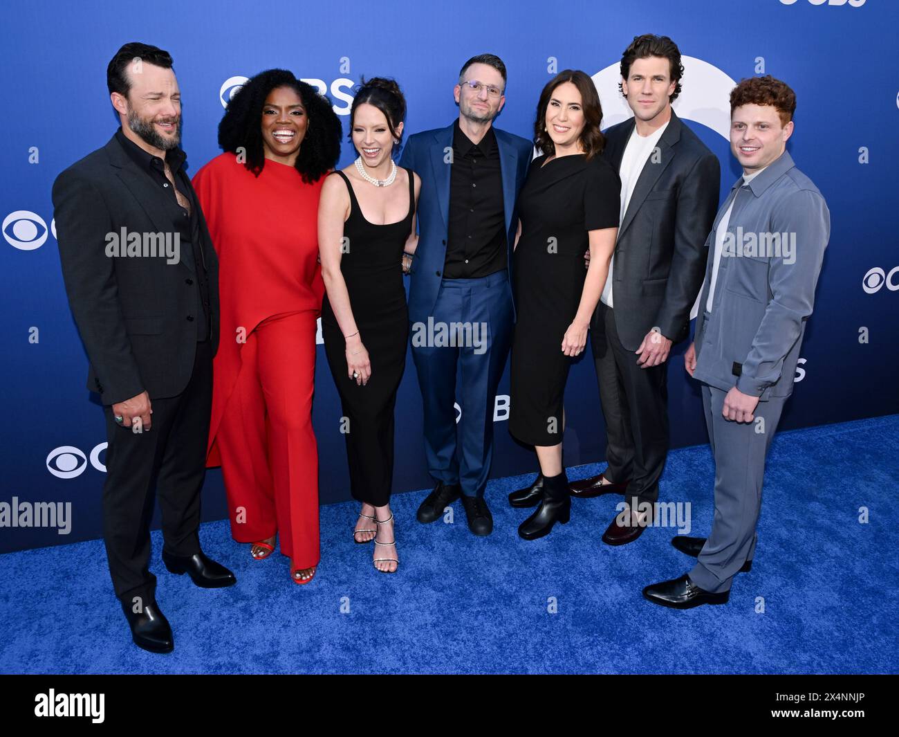 May 2, 2024, Hollywood, California, USA: Kyle Schmid, Tyla Abercrumbie, Mariel Molino, Austin Stowell and Caleb Foote attends The CBS 2024-25 Fall Season Fall Celebration. (Credit Image: © Billy Bennight/ZUMA Press Wire) EDITORIAL USAGE ONLY! Not for Commercial USAGE! Stock Photo