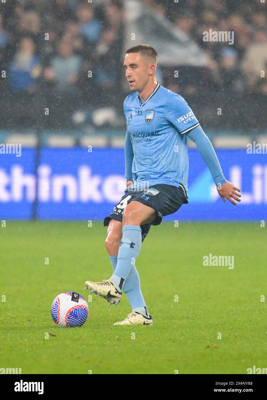 Sydney, Australia. 04th May, 2024. Joel Bruce King of Sydney FC team is seen in action during the Isuzu UTE A-League 2023-24 season Elimination Finals match between Sydney FC and Macarthur FC held at the Allianz Stadium. Final score Sydney FC 4 : 0 Macarthur FC. (Photo by Luis Veniegra/SOPA Images/Sipa USA) Credit: Sipa USA/Alamy Live News Stock Photo