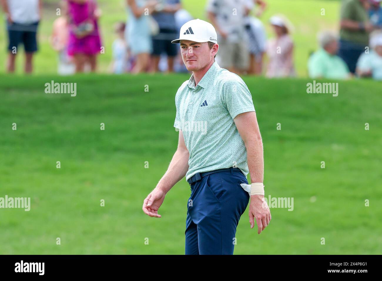 McKinney, TX, USA. 04th May, 2024. Nick Dunlap on the 6th hole during