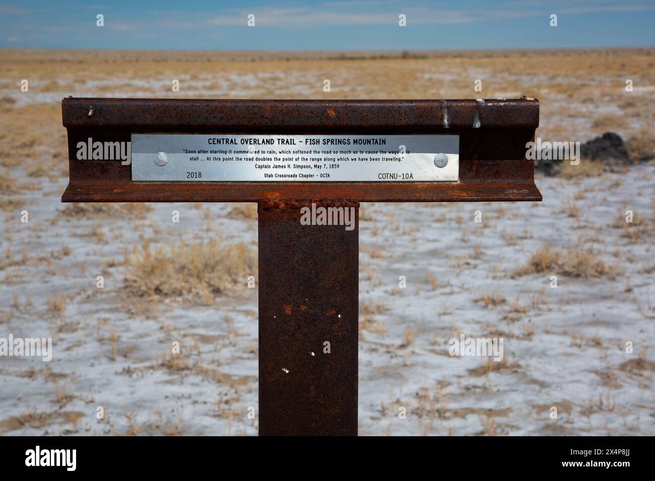Trail marker, Pony Express National Back Country Byway, Pony Express