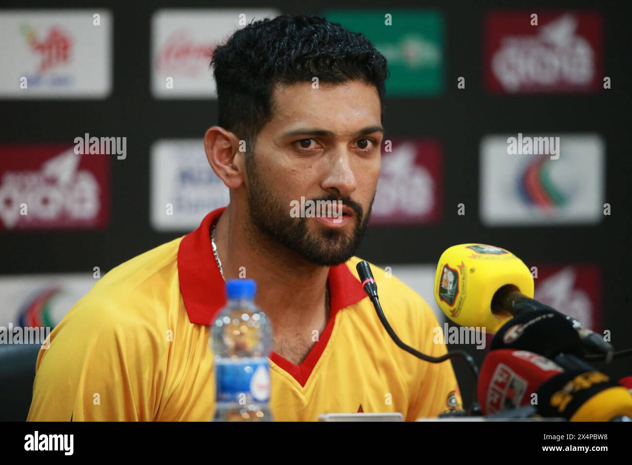 Zimbabwe T20 Team Captain Sikandar Raza attends pre match press