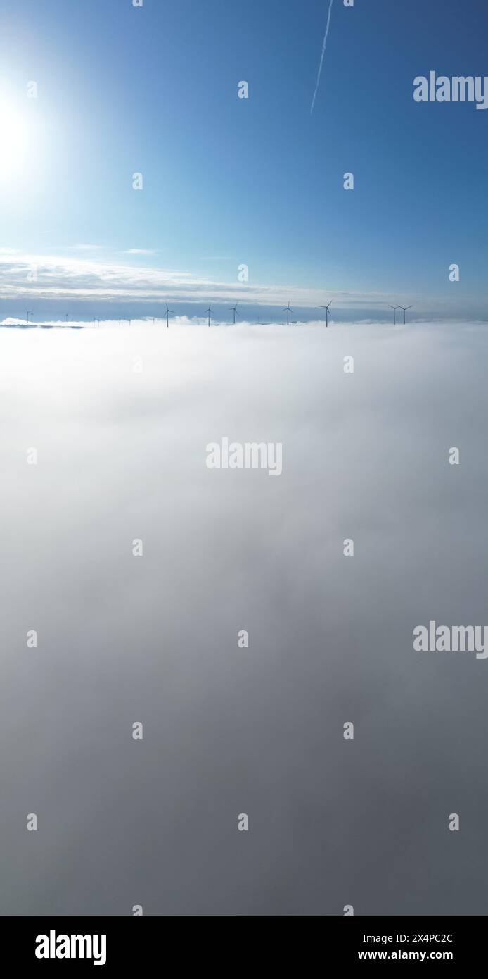 Nebel über Erksdorf Stock Photo