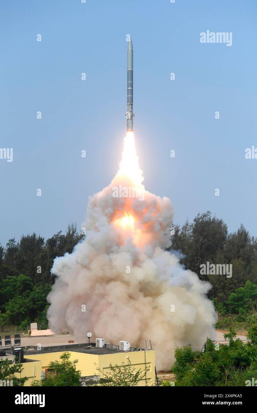 Abdul Kalam Island, India. 01 May, 2024. The Indian Defence Research and Development Organization launches a Supersonic Missile-Assisted Release of Torpedo on a test flight from the Integrated Test Range, May 1, 2024 in Abdul Kalam Island, Odisha, India. Credit: DRDO/PIB Photo/Alamy Live News Stock Photo