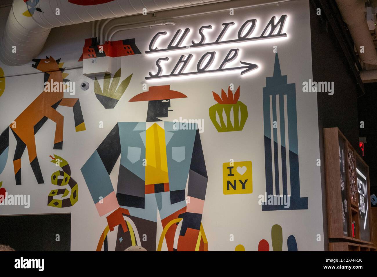 The Yeti sporting goods store sells products for outdoor lifestyle, Flatiron District., 2024, New York City, United States Stock Photo