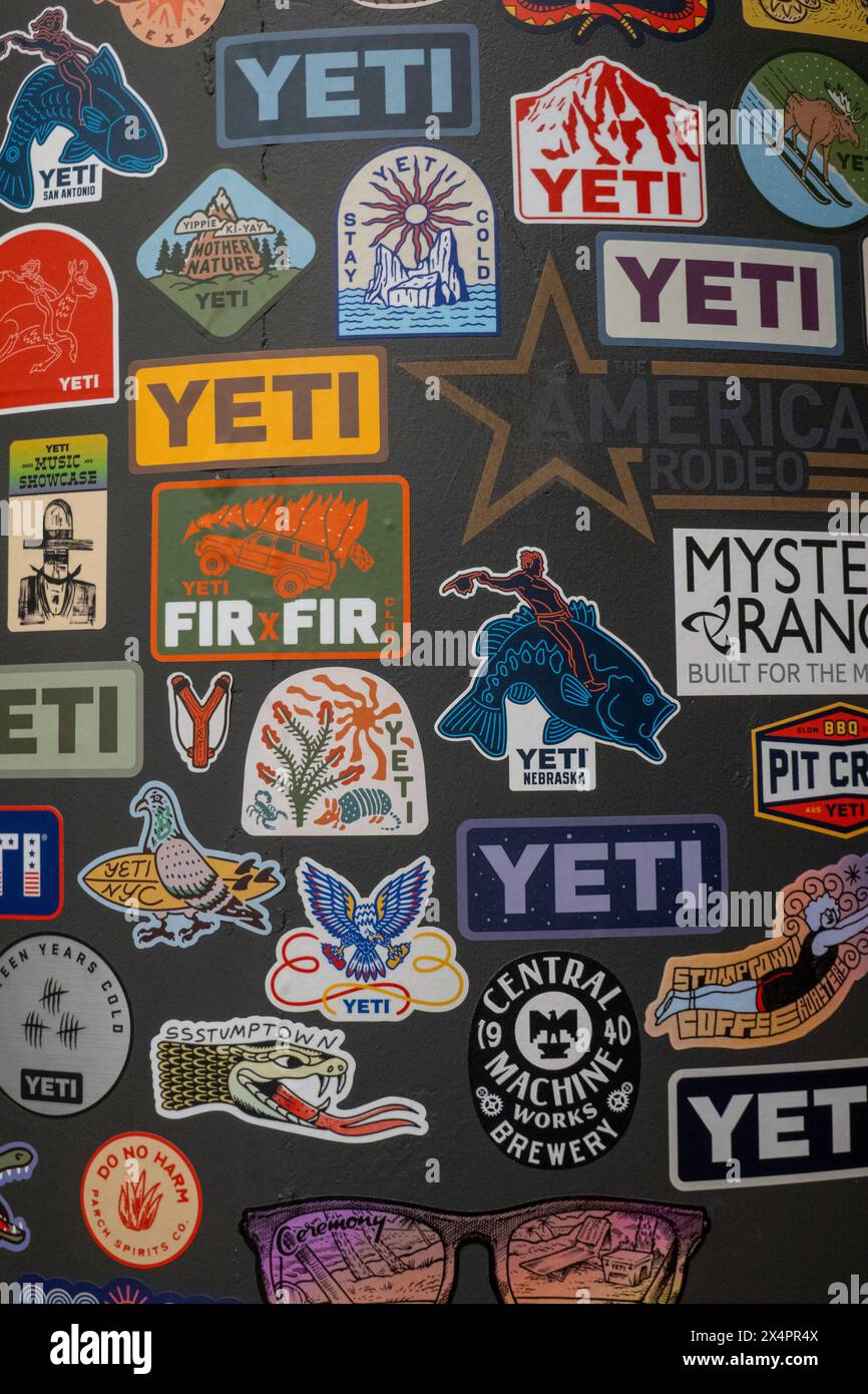 The Yeti sporting goods store sells products for outdoor lifestyle, Flatiron District., 2024, New York City, United States Stock Photo