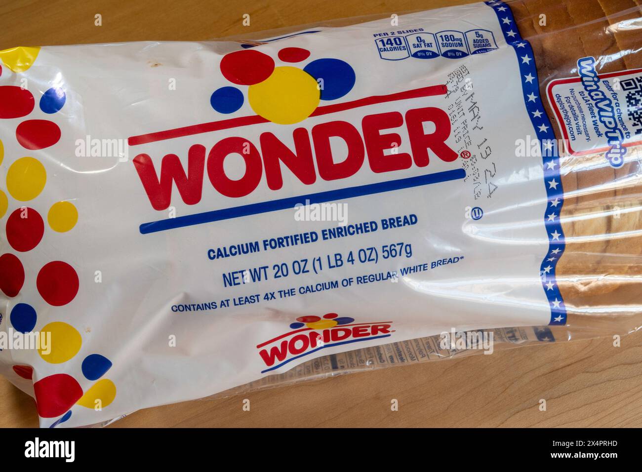 Wonder bread is a lunchtime staple and one of the first commercially sliced bread loaves in the