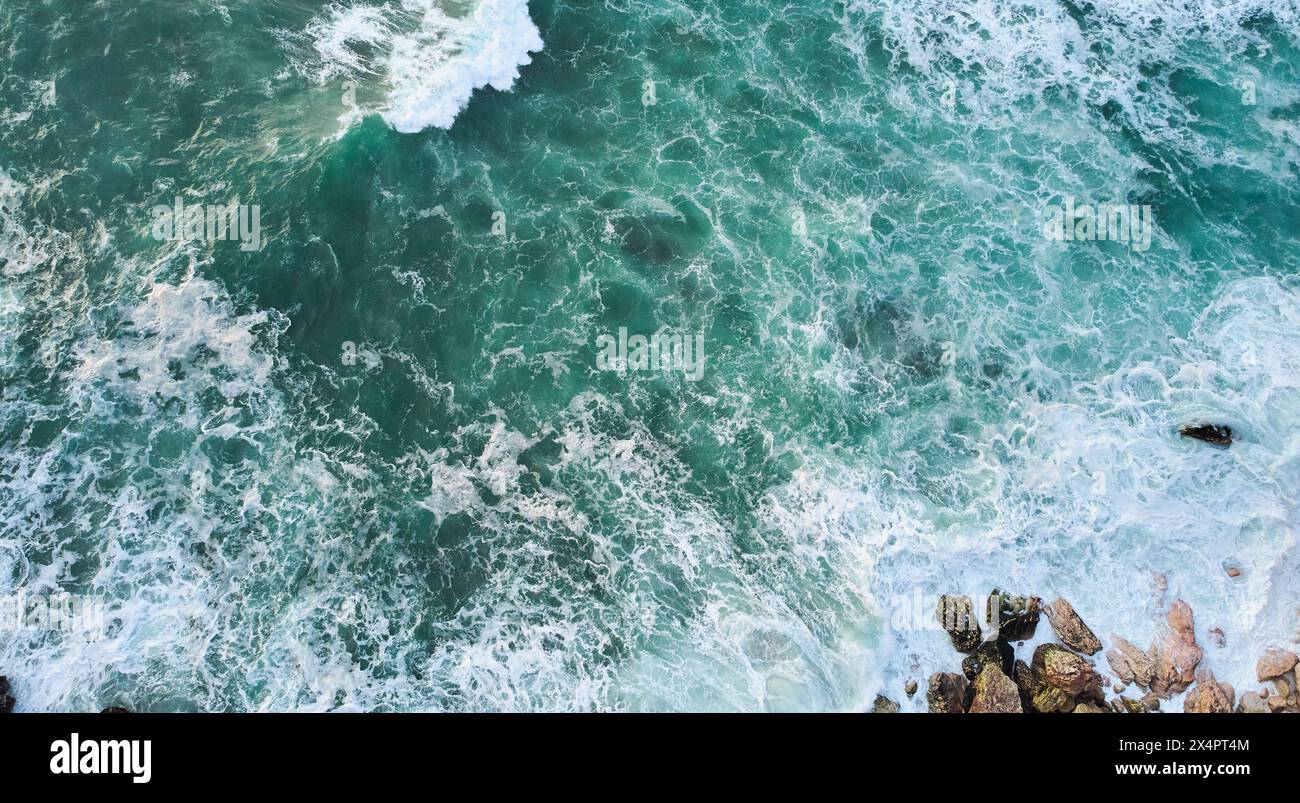 Aerial beautiful blue ocean waves hi-res stock photography and images ...