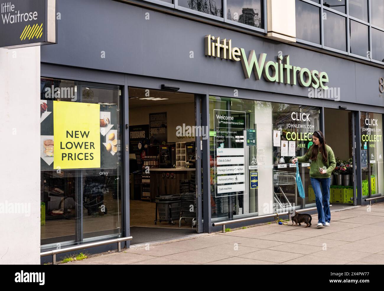 A Little Waitrose outlet in Parsons Green, West London Stock Photo