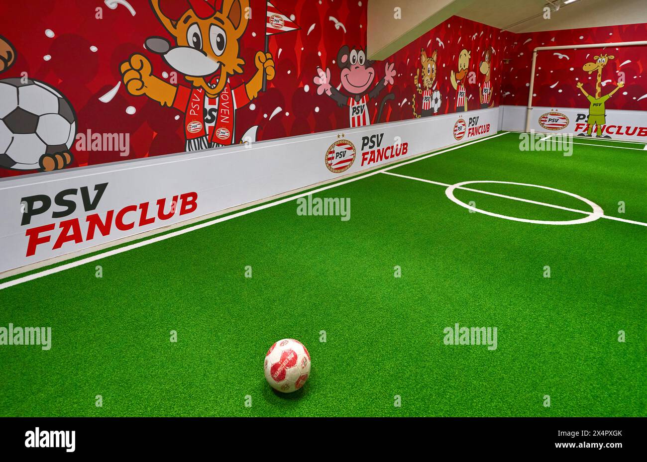 Fans interactive zone at Philips Stadion - the official arena of FC PSV Eindhoven Stock Photo