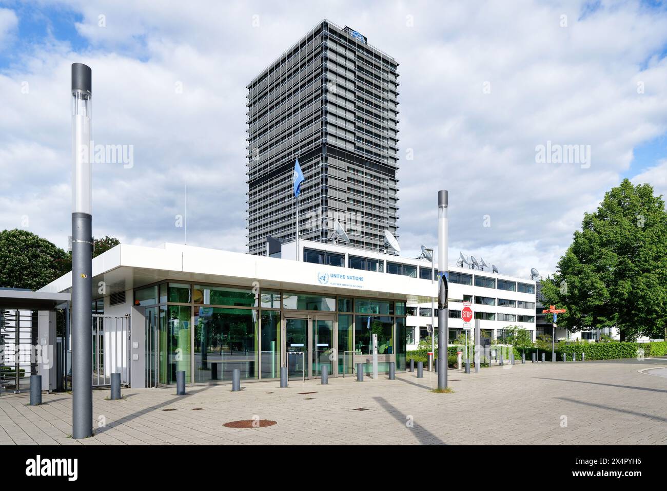 Bonn, Germany May 03 2024: Buildings of the UN Campus, the centre of the United Nations organisations in Bonn Stock Photo