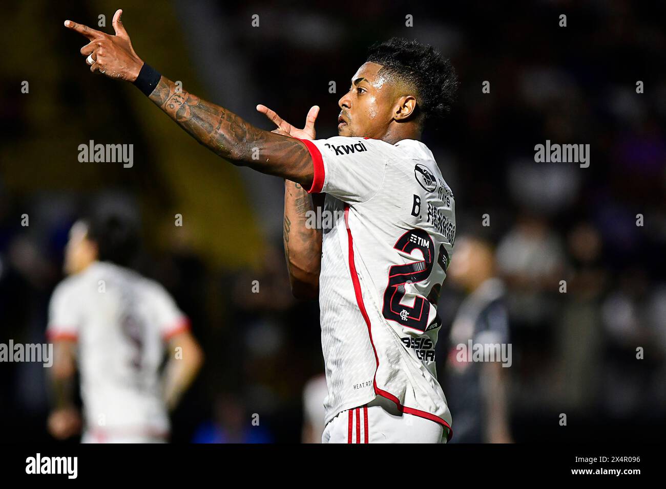 Bragança Paulista (SP), 04/05/2024 - Soccer/RB BRAGANTINO-FLAMENGO -  Bruno Henrique  from Flamengo - Match between RB Bragantino x Flamengo, valid for the fiveth round of the Brazilian Championship, held at the Nabi Abi Chedid stadium, in Bragança Paulista, on the night of this saturday, 04. (Photo: Eduardo Carmim/Alamy Live News) Stock Photo