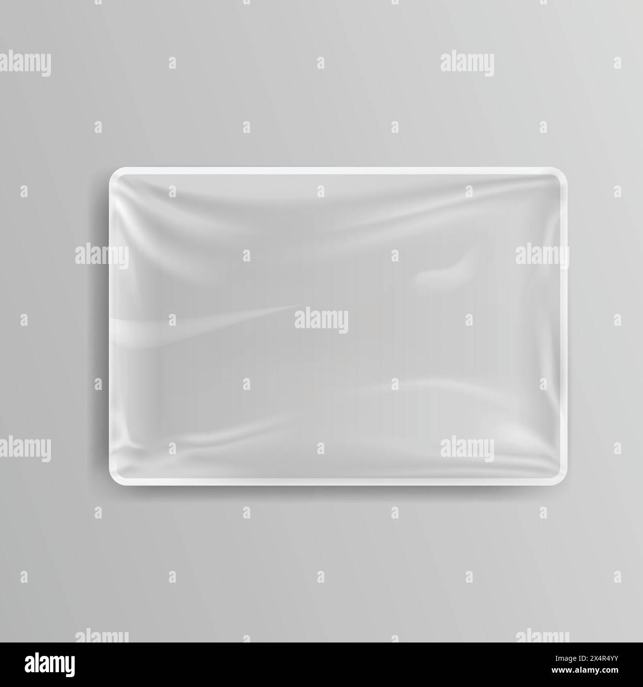 Plastic food container mockup, storage and packaging Stock Vector