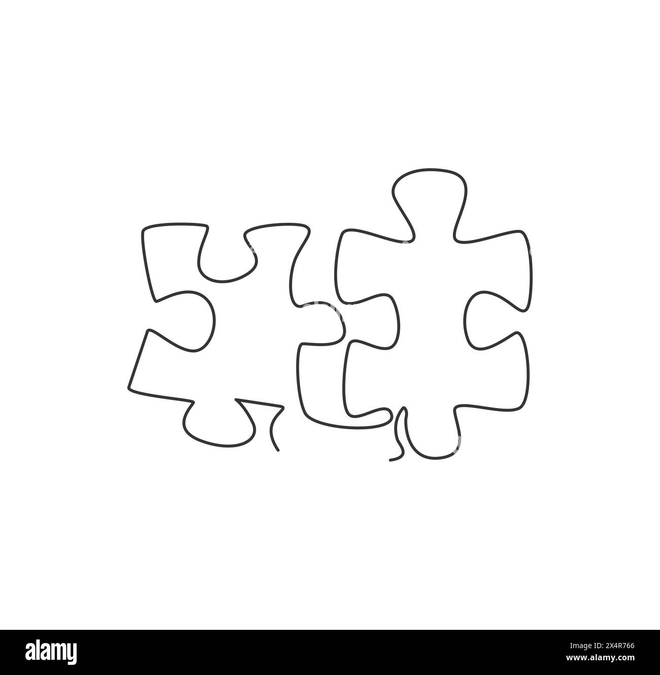 Puzzle Piece Outline Drawing