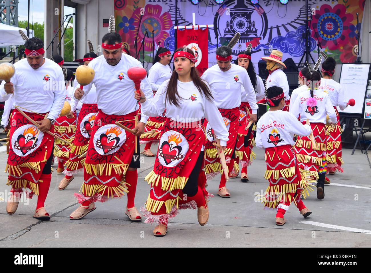 Des Moines, Iowa, USA May 5, 2024 Cinco de Mayo Festival Stock