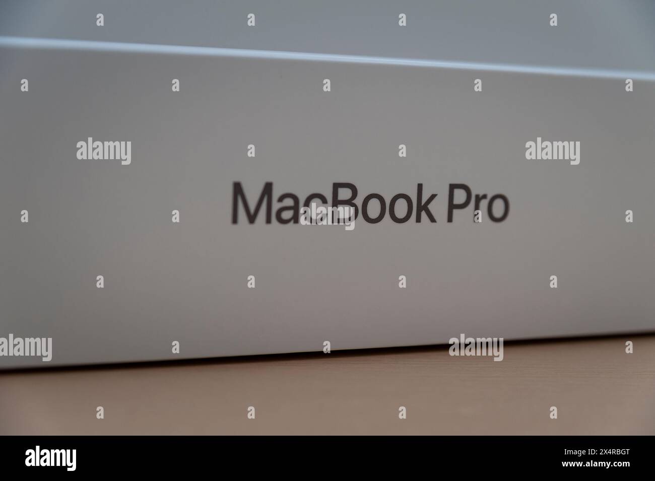 Fuji City, Shizuoka-Ken, Japan - January 22, 2022: MacBook Pro m1 13 inch 2020. Stock Photo