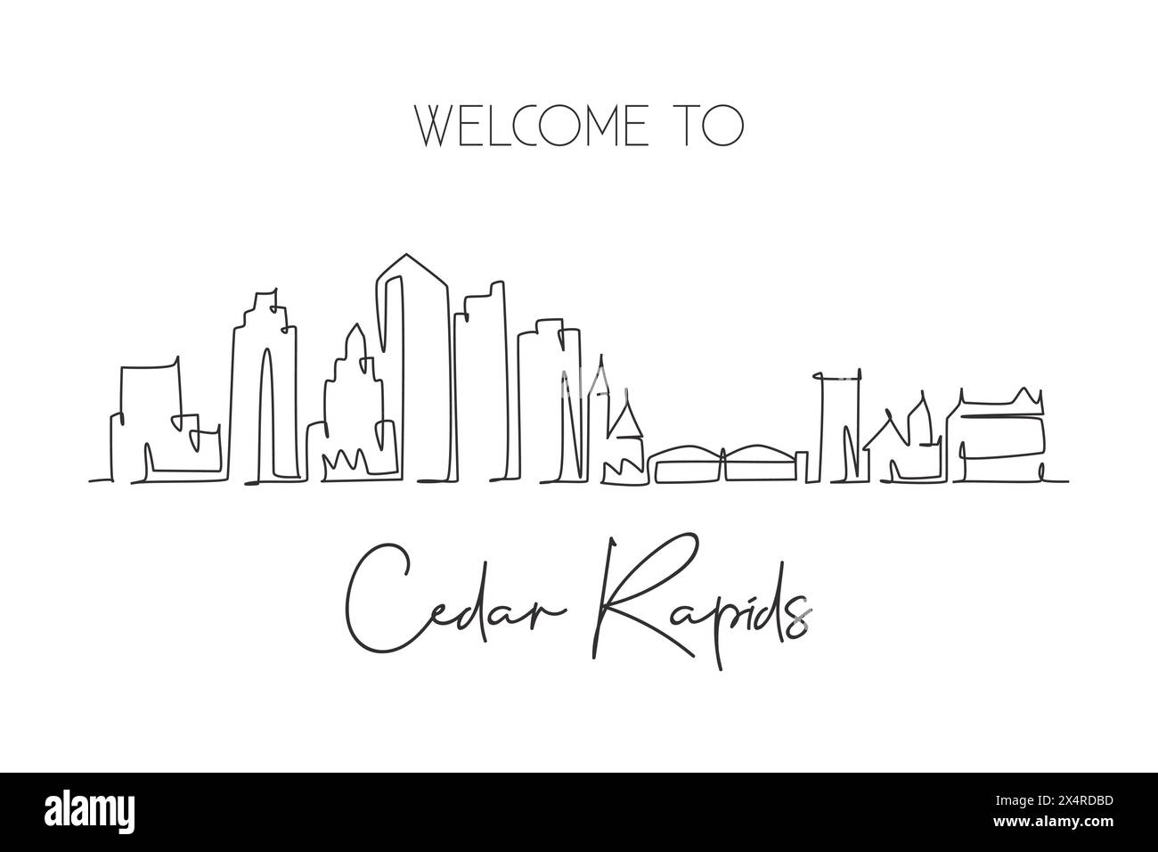 Cedar rapids architecture Stock Vector Images Alamy