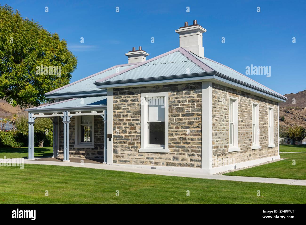 Historic McNulty House, Cromwell Heritage Precinct, Melmore Terrace, Cromwell (Tirau), Central Otago, Otago, New Zealand Stock Photo