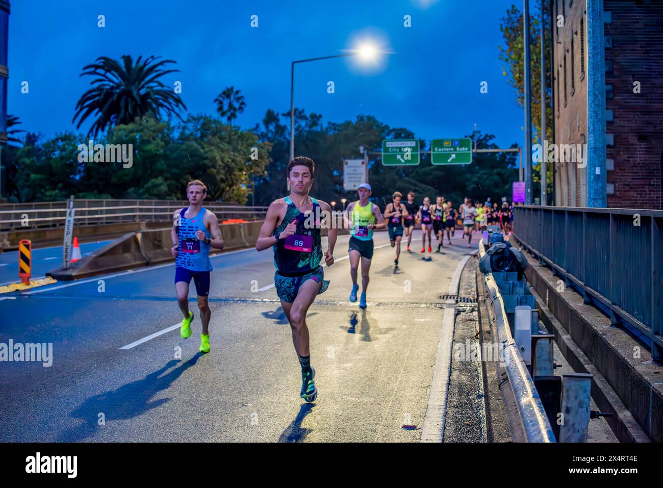 Hoka runaway sydney half marathon and 10km run 2024 hires stock