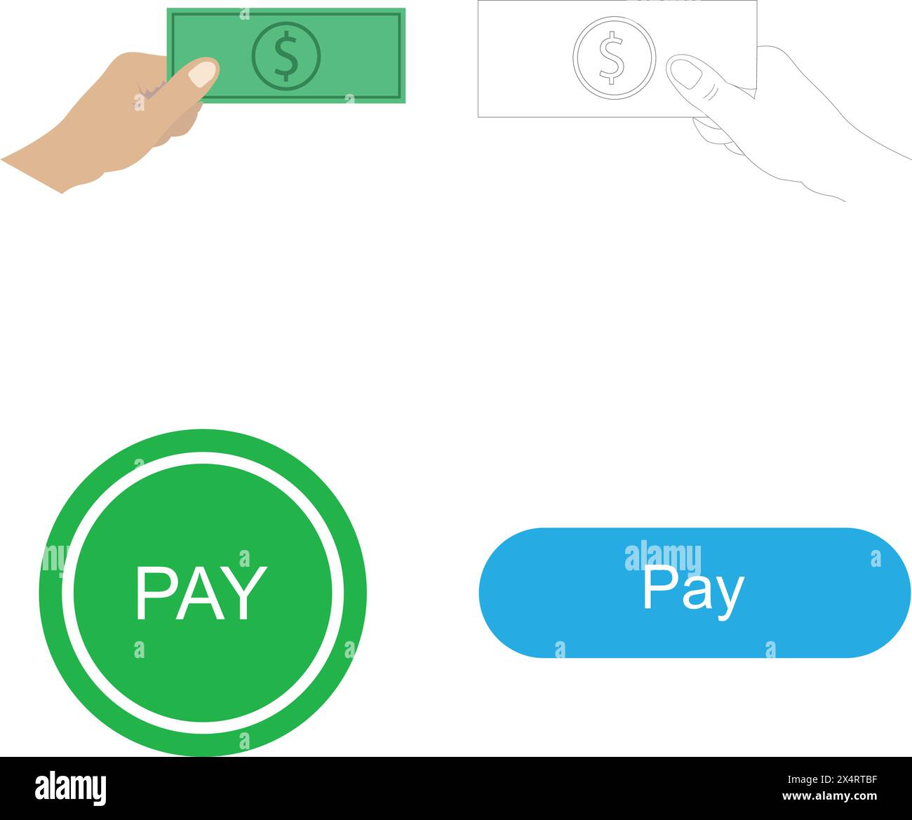 pay icon template design illustration Stock Vector Image & Art - Alamy